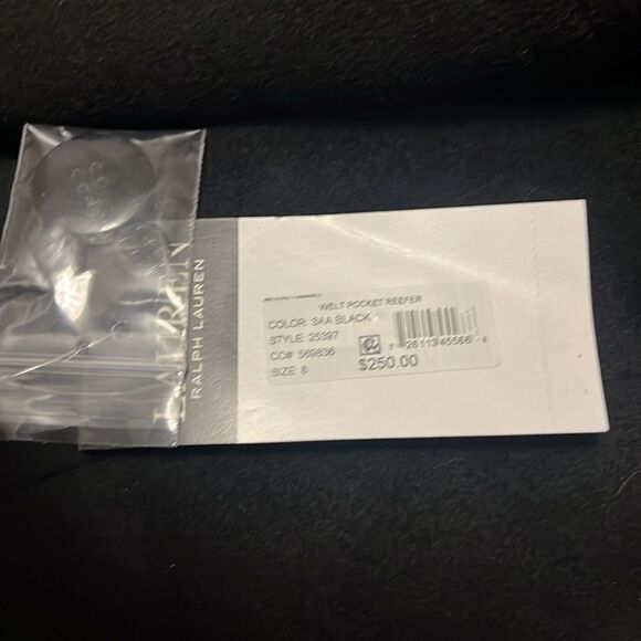 Lauren Ralph Lauren Wool Blend Reefer Coat size 8 NWT - Picture 4 of 8